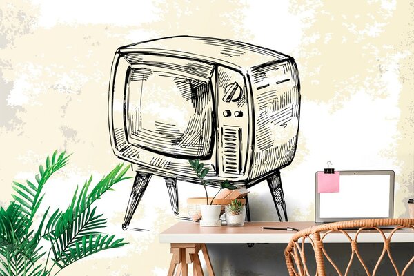 Tapet televizor retro