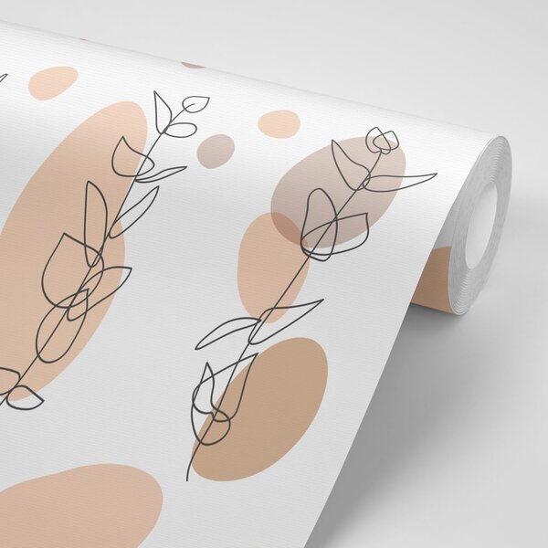 Tapet natura moartă minimalistă ale plantelor