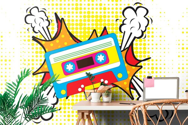 Tapet casetă pop art