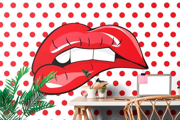 Tapet buze pop art