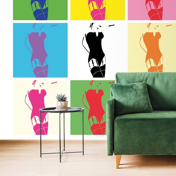 Tapet pop art farmecul femeii