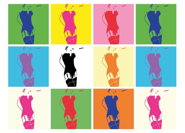 Tapet pop art farmecul femeii
