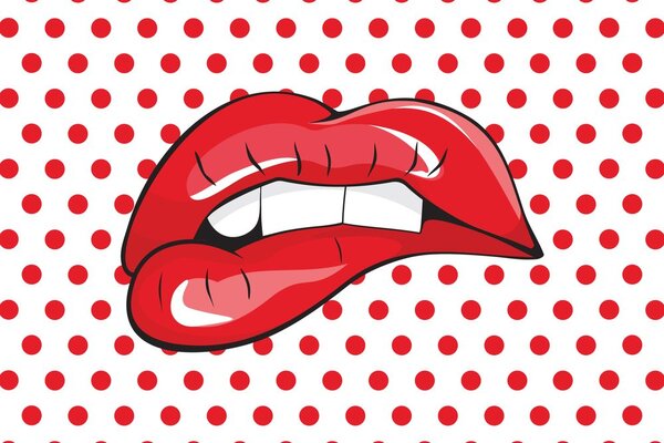 Tapet buze pop art
