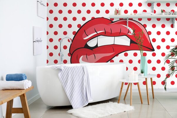 Tapet buze pop art