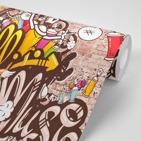 Tapet perete graffiti vesel