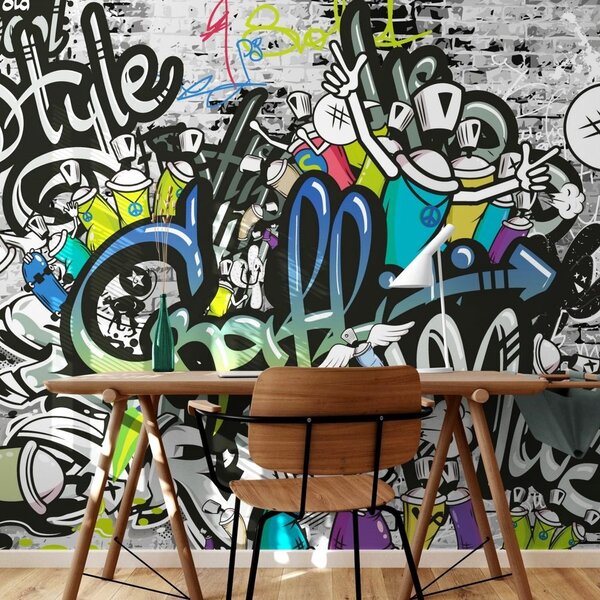 Tapet perete graffiti elegant