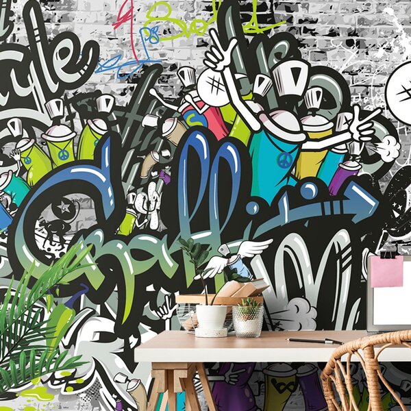 Tapet perete graffiti elegant