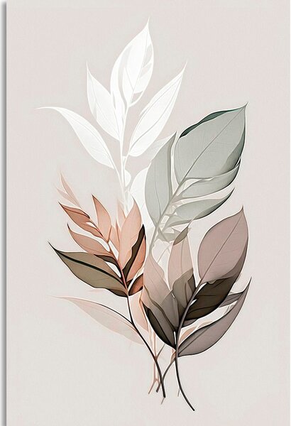 Tablou frunze minimaliste
