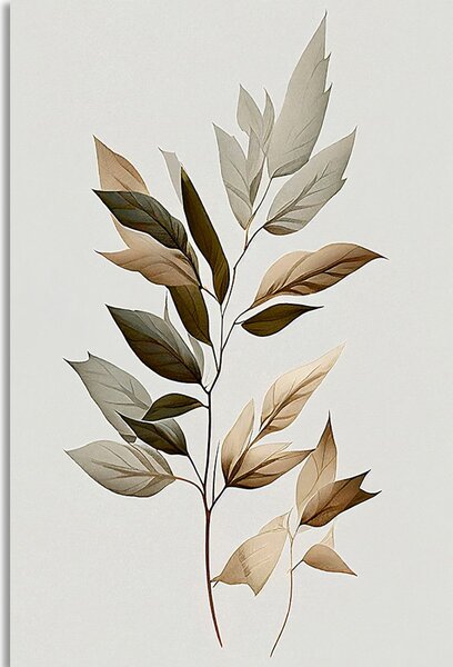 Tablou frunze minimaliste de lux