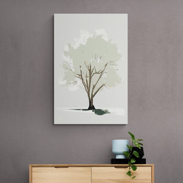 Tablou copac cu atingere de minimalism