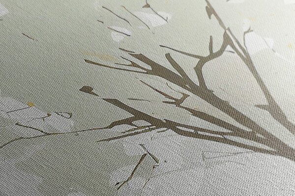 Tablou copac în spirit minimalist