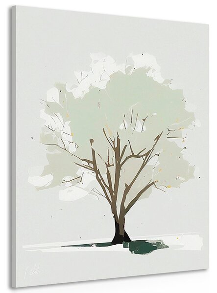 Tablou copac cu atingere de minimalism