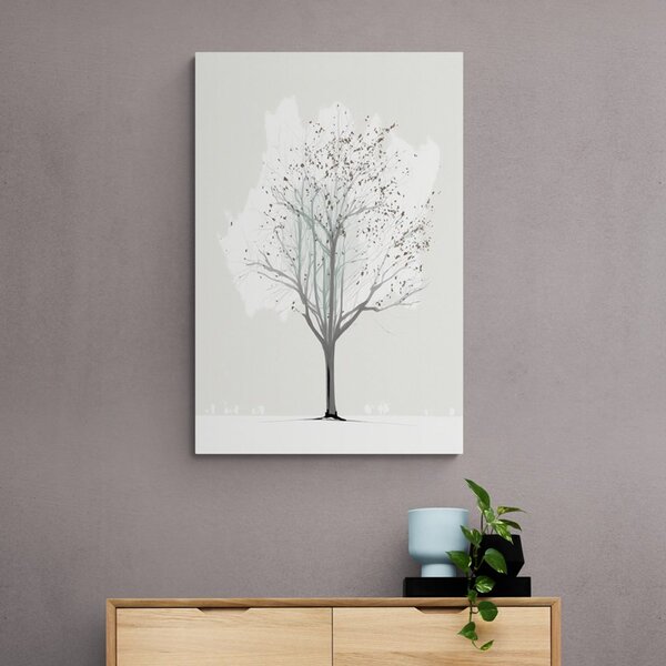 Tablou copac minimalist iarna