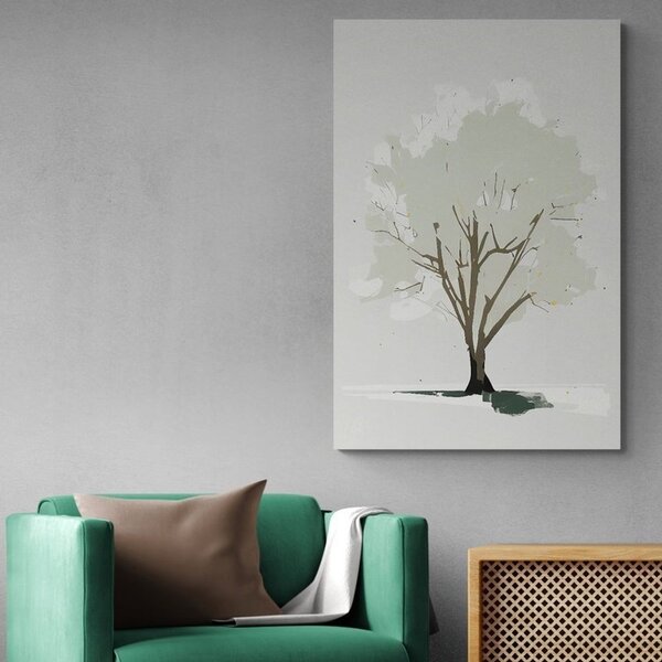 Tablou copac cu atingere de minimalism