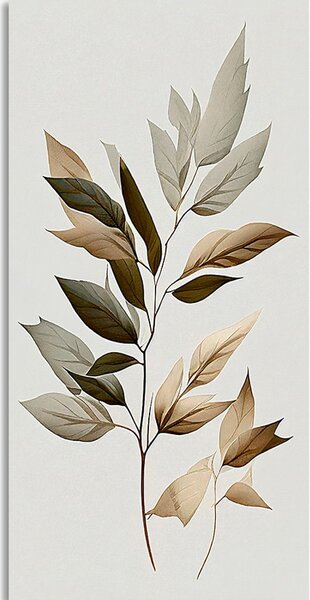 Tablou frunze de lux cu atingere de minimalism