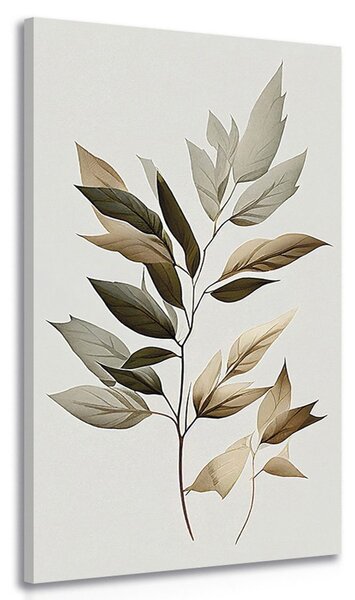 Tablou frunze de lux cu atingere de minimalism