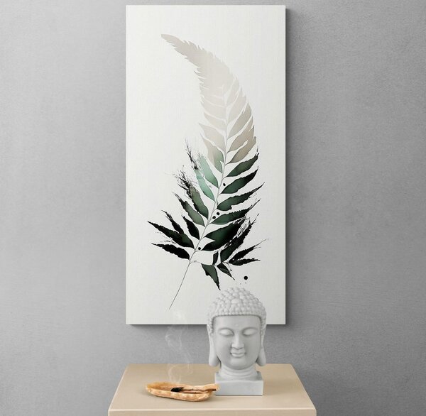 Tablou frunze de ferigă cu atingere de minimalism