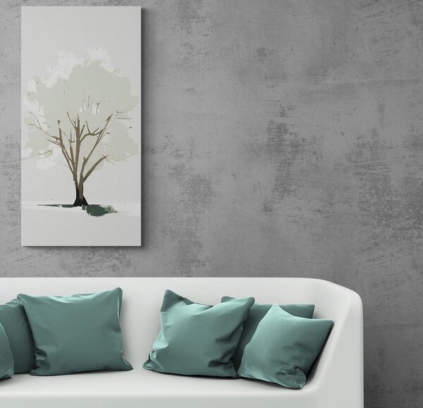 Tablou copac în spirit minimalist