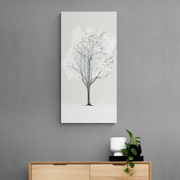 Tablou copac de iarnă minimalist