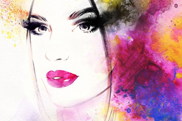 Tablou portretul feminin la modă