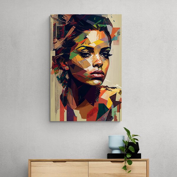 Tablou farmecul femeii în design patchwork