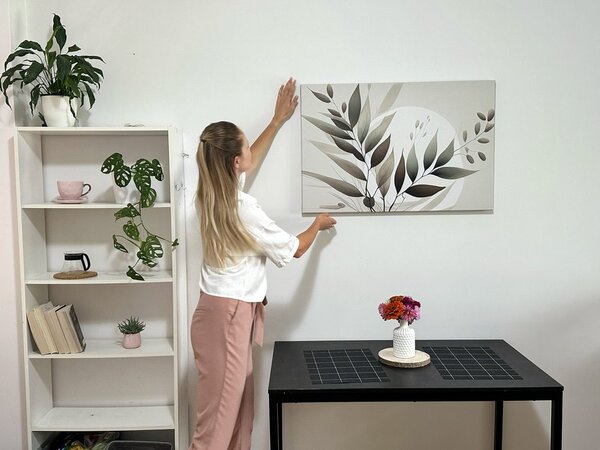 Tablou frunze minimaliste în design boho