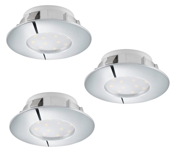 Eglo 95808 - Set 3x spoturi LED încastrate PINEDA LED/6W/230V