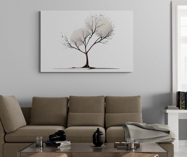 Tablou copac minimalist fără frunze