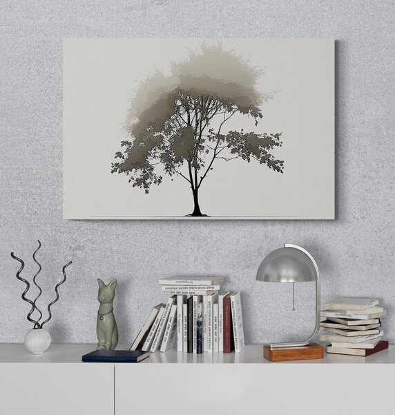 Tablou copac minimalist cu frunze