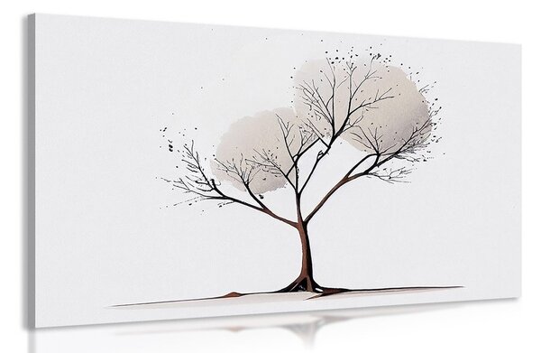 Tablou copac minimalist fără frunze
