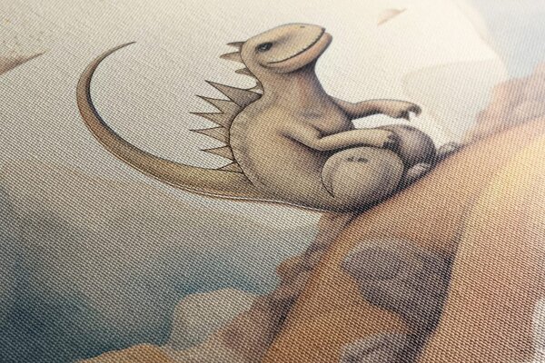 Tablou lumea dinozaurului visătoare