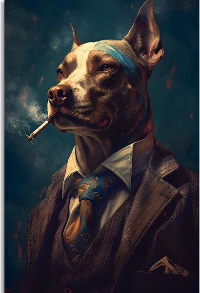 Tablou animal gangster câine