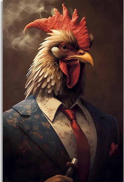 Tablou animal gangster cocoș
