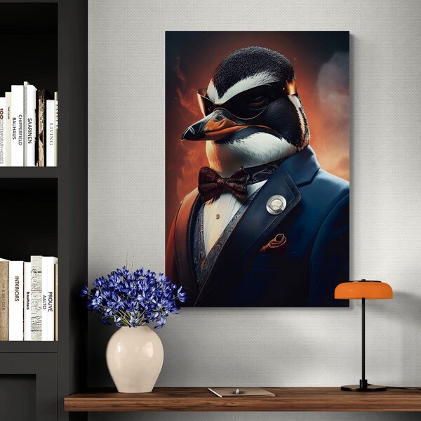 Tablou animal gangster pinguin