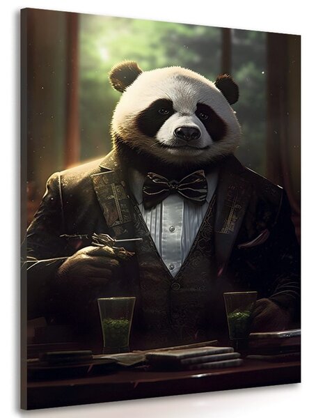 Tablou animal gangster panda