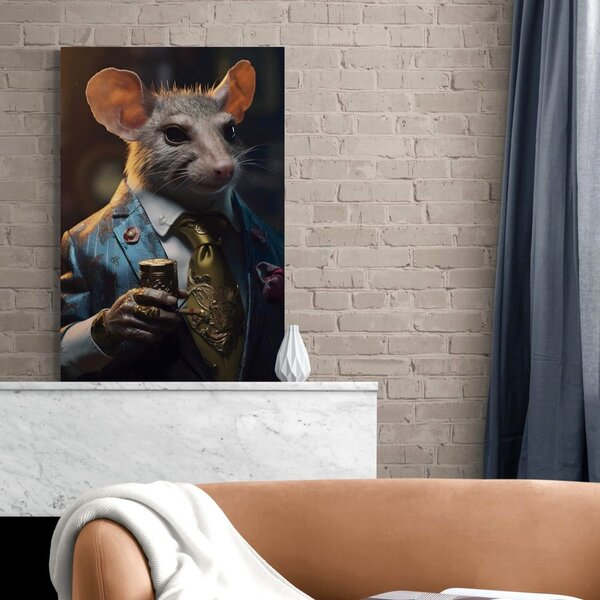 Tablou animal gangster șobolan
