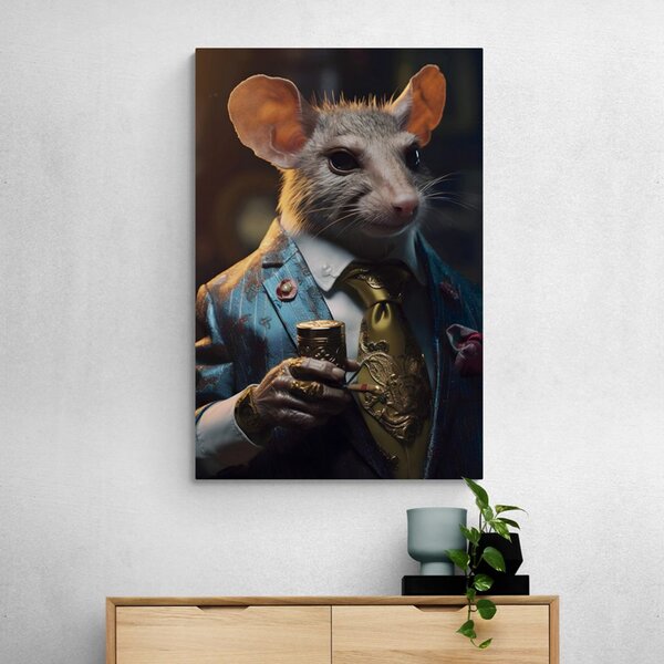 Tablou animal gangster șobolan