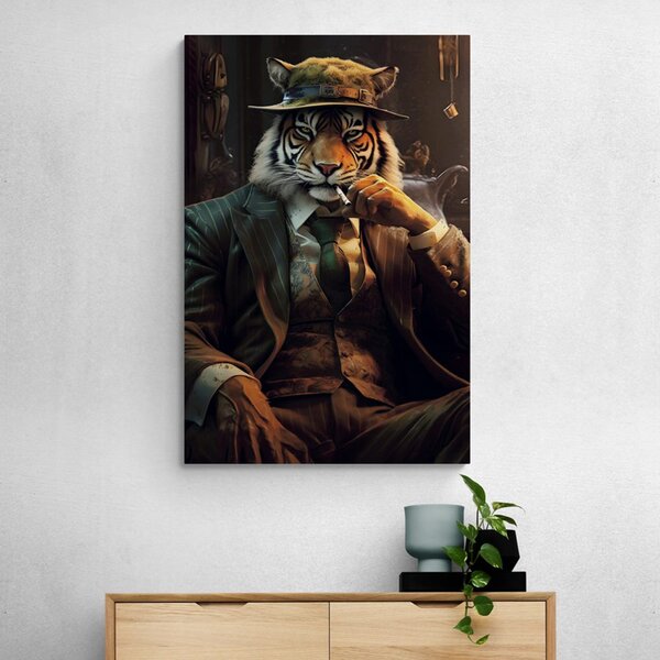 Tablou animal gangster tigru