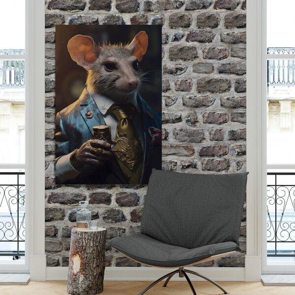 Tablou animal gangster șobolan