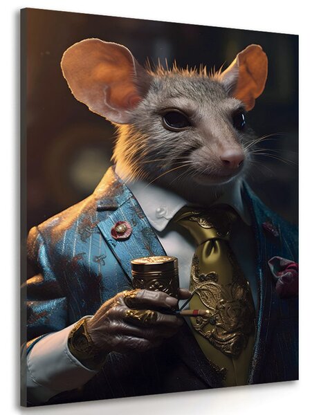 Tablou animal gangster șobolan