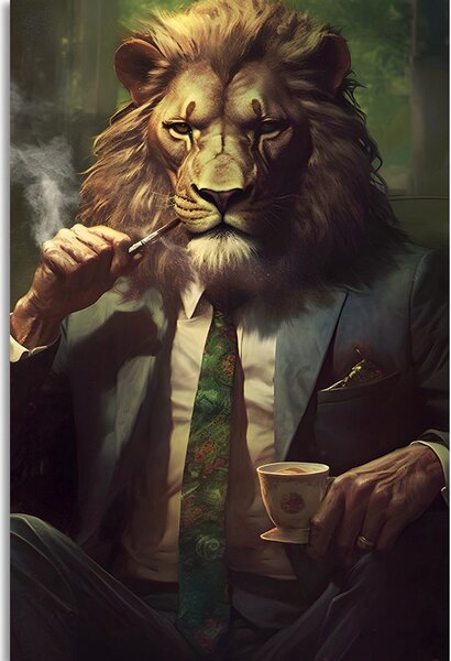 Tablou animal gangster leu