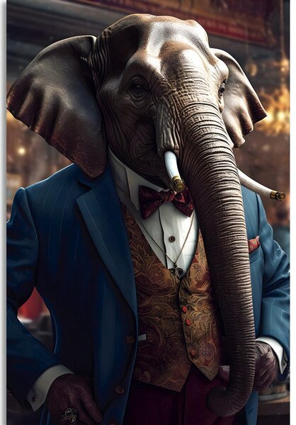 Tablou animal gangster elefant