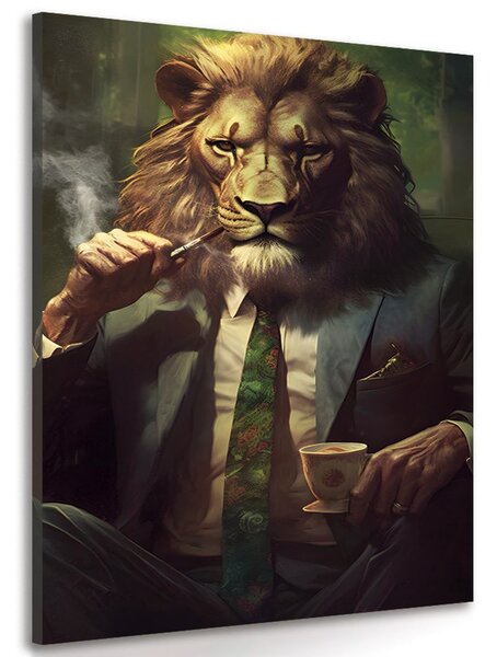 Tablou animal gangster leu