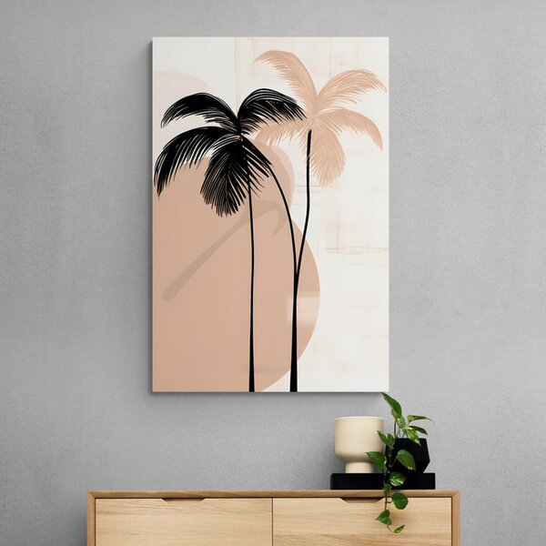 Tablou forme abstracte botanice de palmier