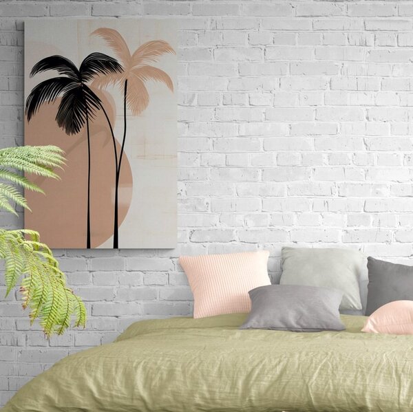 Tablou forme abstracte botanice de palmier