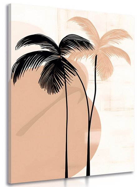 Tablou forme abstracte botanice de palmier