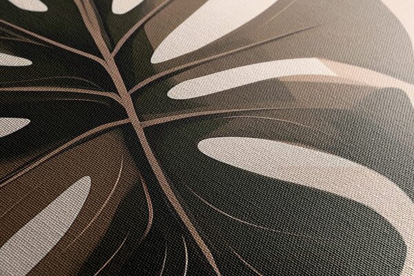 Tablou forme abstracte botanice de monstru