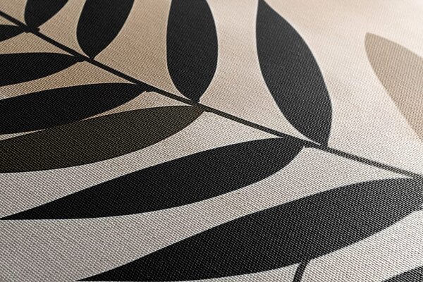 Tablou forme abstracte botanice de ferigă