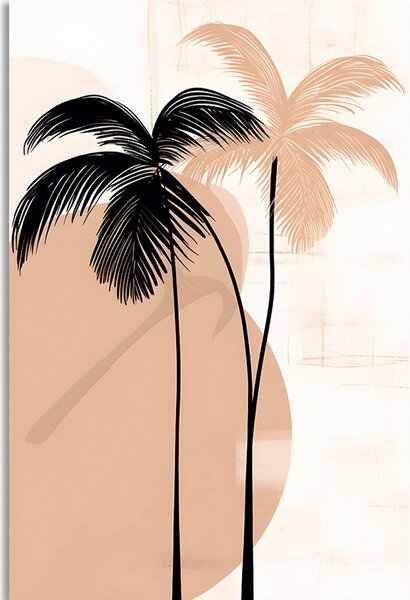 Tablou forme abstracte botanice de palmier