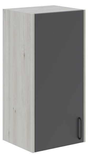 Dulap haaus Malmo, 1 Usa, Stejar Alb/Antracit, 50 x 42 x 104 cm
